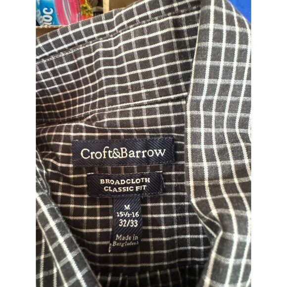 Four Mens Medium Long Sleeve Button-Up Shirt Apt 9 Van Heusen St Johns Bay Croft - Picture 10 of 16